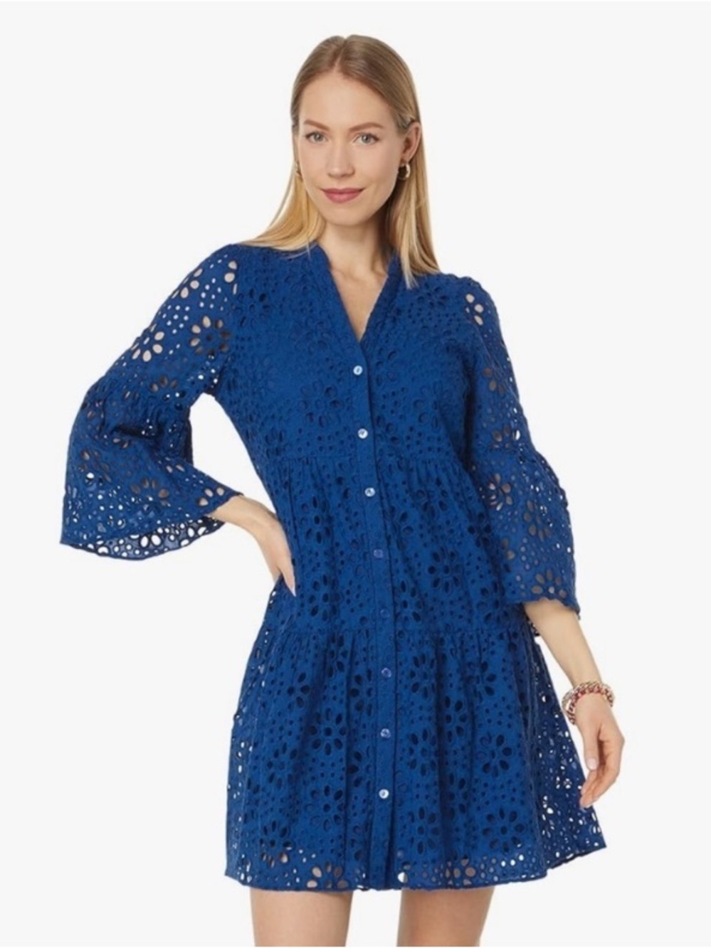 Lilly Pulitzer Blue Hazelanne Eyelet Dress